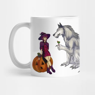 Trick or Treat Werewolf and Witch Mug